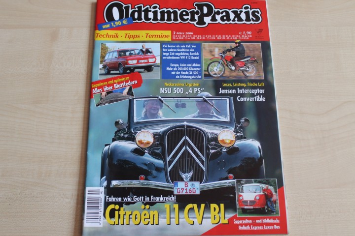 Deckblatt Oldtimer Praxis (03/2006)